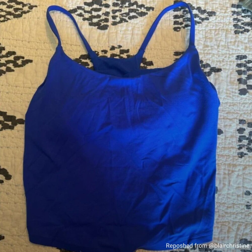 Target, all in motion blue tank. Size medium